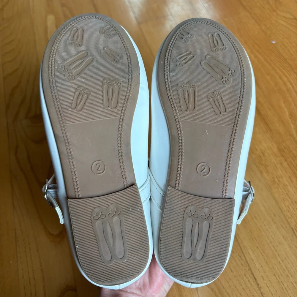 Trary White Dress Shoes Mary Jane Patent Easter First Communion Youth Girls Sz 2